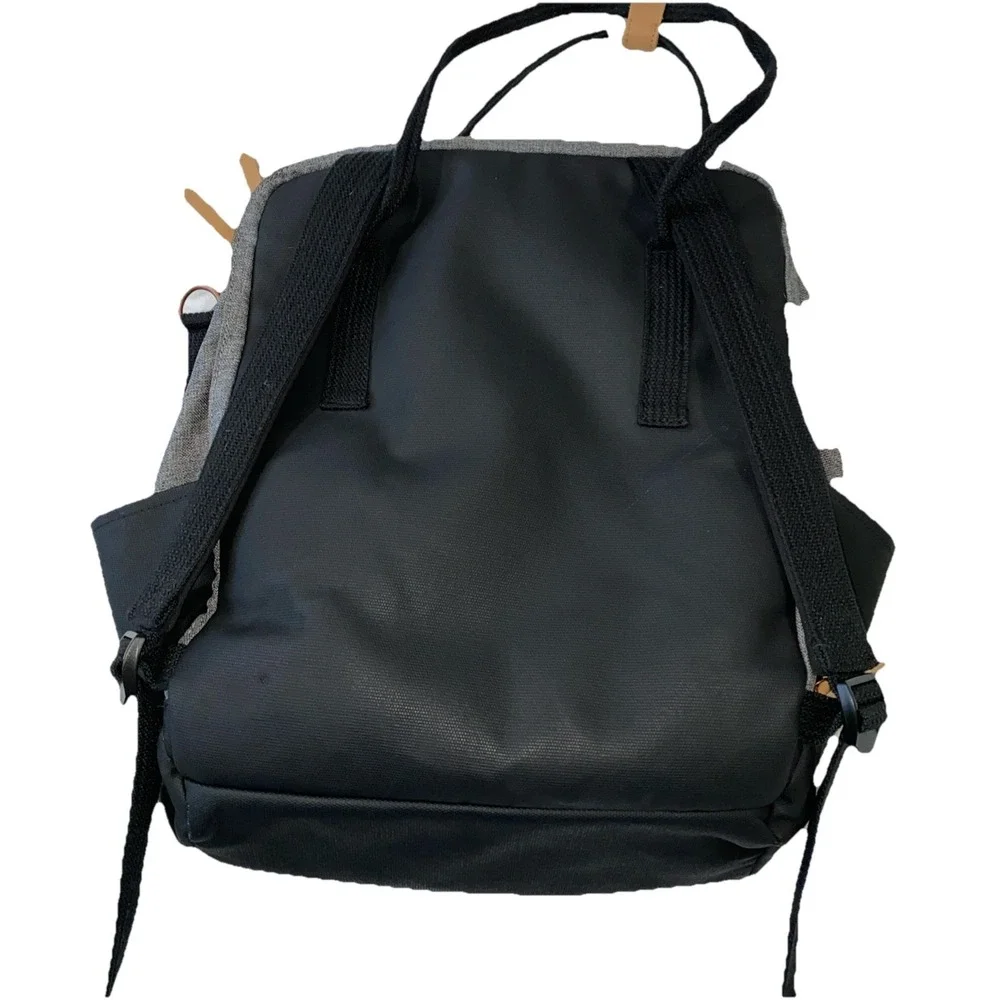 Baby Bag Petunia Pickle Bottom Diaper Mom Dad Backpack Gray Black Minimal